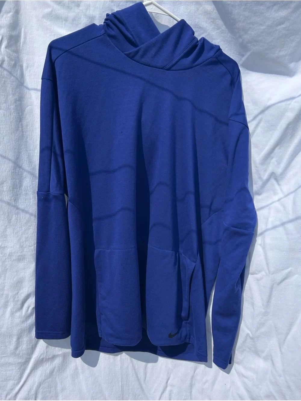 Nike Women's Royal Blue Pullover Hoodie with Front Pockets